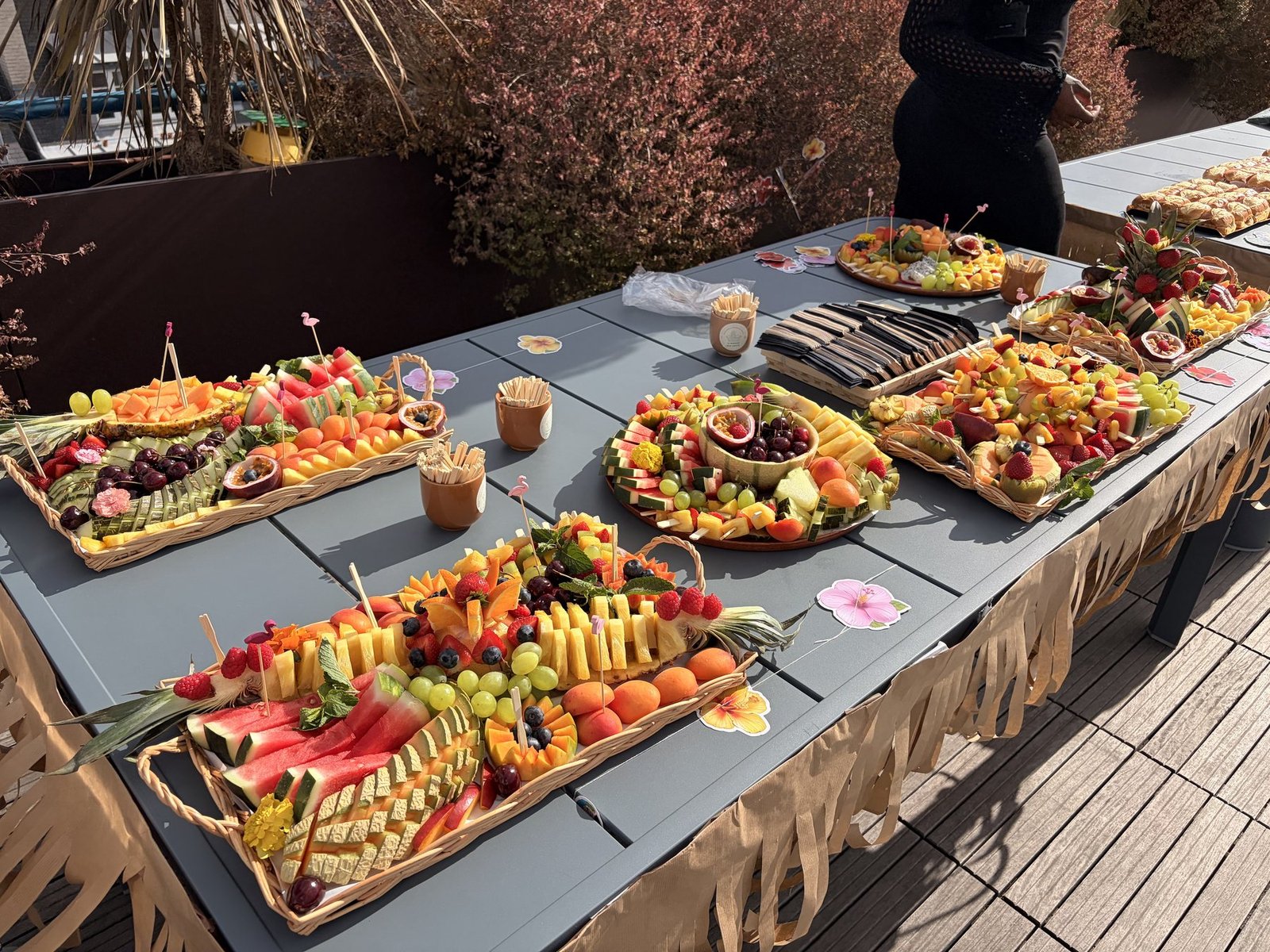 Grand buffet traiteur de fruits frais